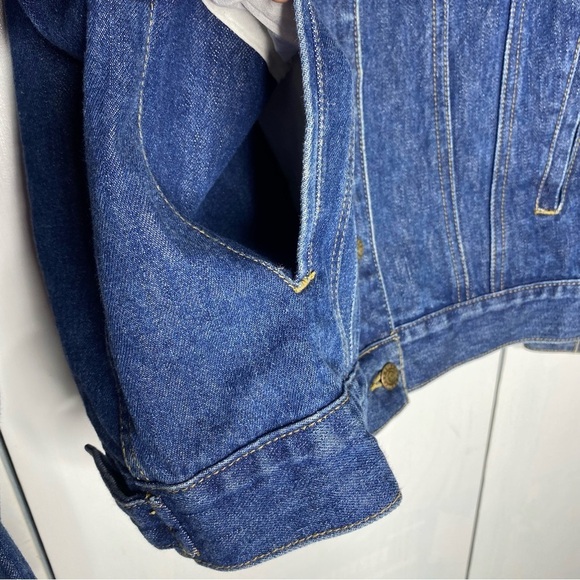 Y2K Looney tunes Tweety denim embroidered jacket size S - Picture 9 of 10